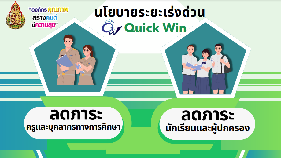 นโยบายระยะเร่งด่วน Quick Win